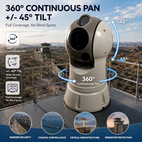 Cámara de Visión Nocturna Infrarroja Multisensor de 640x512 con Posicionador Panorámico/Inclinable EO/IR de Alta Resistencia