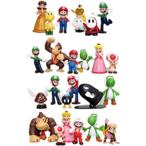 Figuras de PVC de Super <span class=keywords><strong>Mario</strong></span> <span class=keywords><strong>Bros</strong></span>, Figuras de Personajes de Videojuegos, <span class=keywords><strong>Luigi</strong></span>, Yoshi, Donkey Kong, Adorno Decorativo de Escritorio, Modelo Coleccionable - Product Image 1