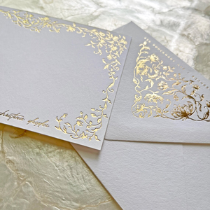 Sobres <span class=keywords><strong>de</strong></span> Invitación con Papel Dorado Personalizados, Juego <span class=keywords><strong>de</strong></span> Tarjetas <span class=keywords><strong>de</strong></span> Nota, Papelería para Bodas, Sobre Floral con Estampado en Relieve <span class=keywords><strong>de</strong></span> Lujo, Sobres <span class=keywords><strong>de</strong></span> Regalo <span class=keywords><strong>de</strong></span> Alta Gama - Product Image 2
