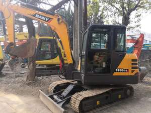 Pelleteuse hydraulique sur chenilles de 6 tonnes SY60C-9 SANY d'occasion avec boîte de vitesses et pompe de haute qualité - Product Image 3