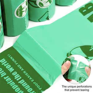Sacs à déjections canines biodégradables, écologiques, certifiés ASTM, en amidon de maïs/PLA, contrôle modéré des odeurs, pour l'élimination des déchets d'animaux - Product Image 6