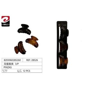 Fermacapelli Ingot Hair Clip, confezione da 3 pezzi, confezione da 12 per acconciature da donna - Product Image 1