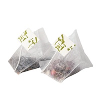 2022 OEM Private Label Pyramid Teebeutel Triangle With Strings, duftender Tee Custom Teebeutel