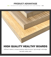 Panneau de fibres de bois de densité moyenne E2 de haute qualité 18mm panneau de MDF de mélamine avec placage de bois Design moderne écologique