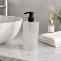 Emballage cosmétique en plastique PP de 450 ml et 500 ml, flacon de shampooing et de gel douche avec bouchon à vis pour la salle de bain à domicile, nettoyant pour le visage