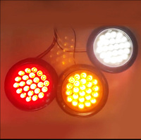 24 Led Stop Turn Signal Trailer Light 5.5 Inch 4 Inch Amber Red White Truck Tail Lamp