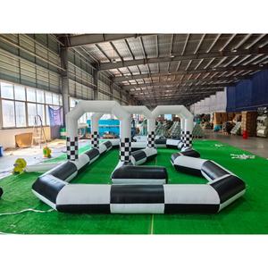Pista de Carreras Inflable de Nuevo Diseño para Go Karts, Pista de Carreras Inflable para Zorbball, Pista de Carreras Inflable para Autos de Choque - Product Image 6