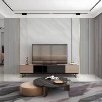 Panneau mural en PVC marbré sur mesure, feuille de marbre enduite UV, imperméable et ignifuge pour toutes les surfaces murales