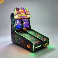 Machine de bowling d'arcade professionnelle pour Halloween, à monnayeur, avec distribution de tickets, équipement de jeu commercial