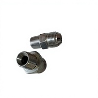 Adaptateur hydraulique droit en acier inoxydable et acier au carbone sur mesure, connecteur de tuyau robuste