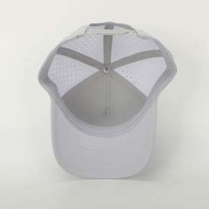 Gorras Deportivas Personalizadas al por Mayor con Logotipo, Gorra de Béisbol de 5 Paneles con Orificios Láser, Lazos, Transpirable, Impermeable, Unisex, Ajustable - Product Image 6