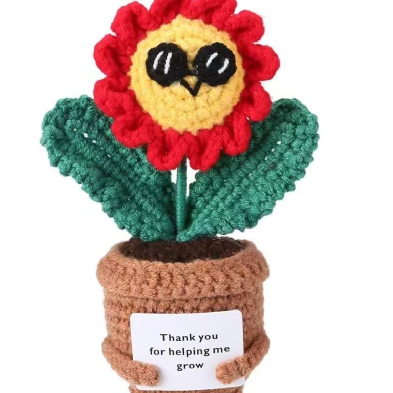 Sunglasses Sunflower Potted Plant