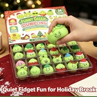 Calendrier de l'Avent Squishy en TPR pour Noël, boîte cadeau de jouets à presser anti-stress pour les 14 ans et plus