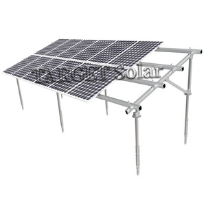 Support de montage de panneaux solaires au sol en alliage d'aluminium avec traitement de surface anodisé pour installation extérieure - Product Image 1