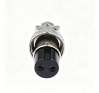 Connecteur aviation GX16 femelle 10A en laiton pour système d'énergie solaire, type 2-14 broches pour capteur et contrôle industriel PLC
