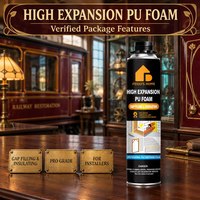 Mousse polyuréthane haute expansion FEIDU'S HOME pour le remplissage de joints, isolation, qualité professionnelle pour les installateurs, utilisation en construction