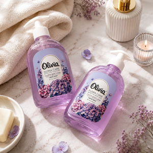 Hydrangea Love pH-Balanced Moisturizing <b>Liquid</b> Hand Soap with Panthenol Glycerin and Natural Extracts 500 ml Olivia Flora Care - Product Image 1