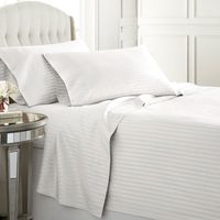 Housse de couette pour hôtel, ensemble de literie King Size 3cm à rayures, linge de lit 100% coton, draps et housses de couette, produit