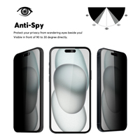 Pour iPhone 15 protecteur d'écran de confidentialité anti-rayures verre trempé film de protection d'écran de confidentialité pour iPhone 16 15 14 13 12 11