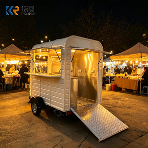 Remolque Móvil para Comida, Operación Estacional, Menú de Helados de Verano y Chocolate Caliente de Invierno, Adaptación de Menú, Remolque de Catering - Product Image 3