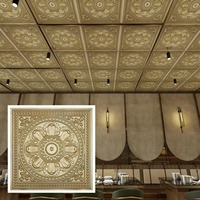 Panel de Techo 3D de PVC, Impermeable, Diseño Moderno, Fácil Instalación, para Centros Comerciales, Dormitorios y Salas de Estar