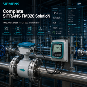 เซ็นเซอร์วัดการไหลแบบแม่เหล็กไฟฟ้า SIEMENS SITRANS FMS300 7ME636 ของแท้ 100% เครื่องวัดการไหลแม่เหล็กความแม่นยำสูงสำหรับของเหลวที่นำไฟฟ้า - Product Image 6