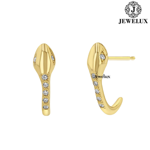 Best Quality VVS Diamond <b>Stud</b> Earrings 925 Sterling <b>Silver</b> Rhodium Plated IGI Certified for Women's Parties Gifts India Jewelux - Product Image 2