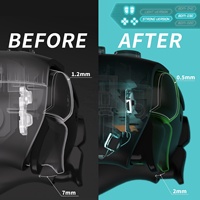 Boutons de souris pour version renforcée, micro clics pour contrôleur, en plastique noir, pour kit complet de clics