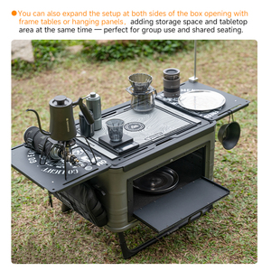 <span class=keywords><strong>Bo</strong></span>îte de rangement en aluminium gris de haute qualité N62, 60 litres, série <span class=keywords><strong>Bo</strong></span> 60, coque rigide résistante aux intempéries pour système d'équipement d'aventure en glamping - Product Image 5