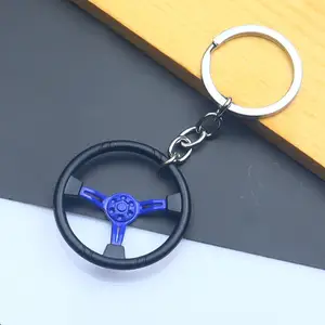 Chaveiro de metal para carro, peça de reposição para caixa de câmbio, chaveiro com cubo de roda, porta-chaves para freio e freio, porta-chaves para meninos e amigos