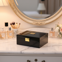 Boîte à parfum en bois MDF écologique artisanale de luxe - Emballage cadeau de flacon de parfum haut de gamme et ensemble de soins personnels