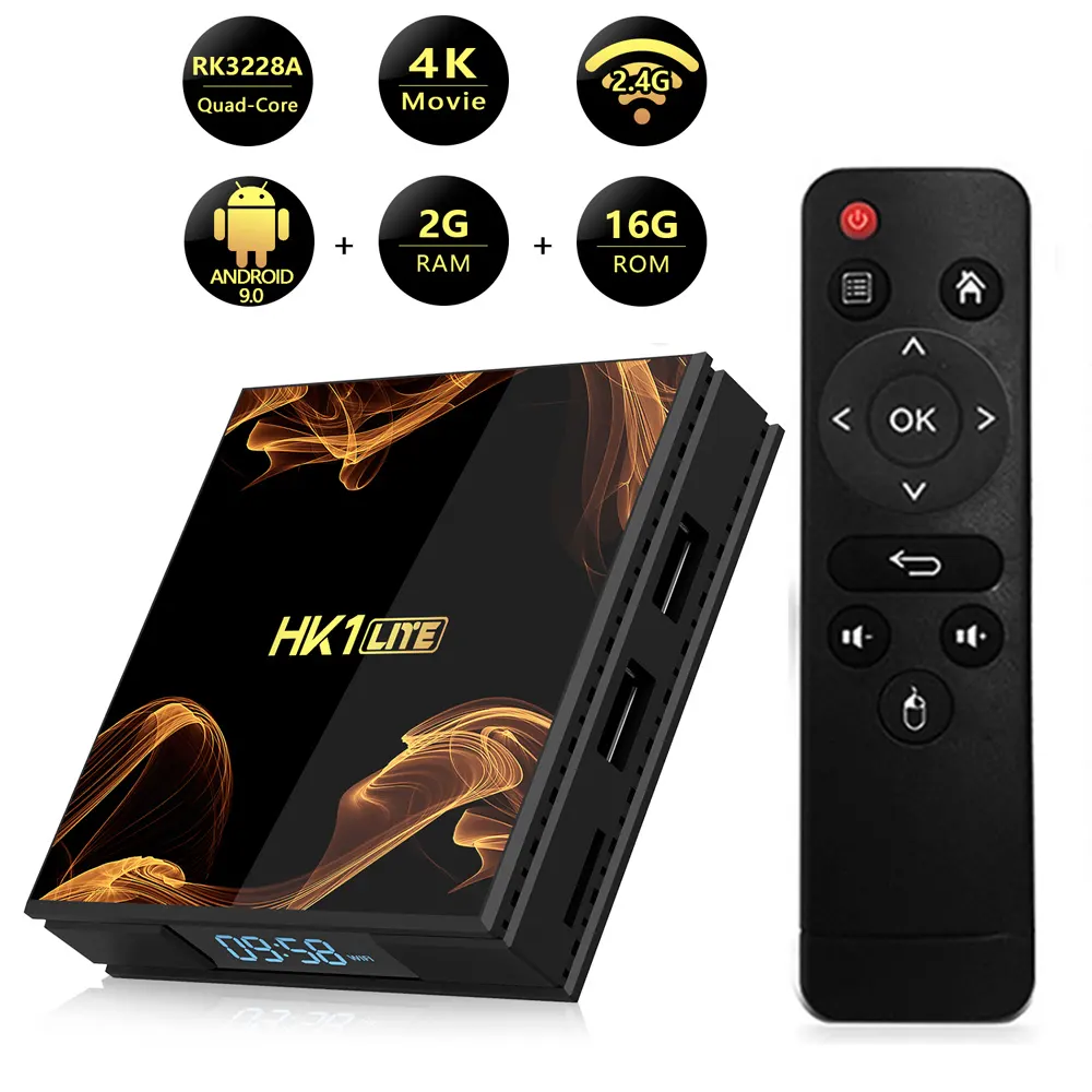Siêu Giá Rẻ Tv Box Android Tv Box Trang Chủ HK1 LITE RK3228A Quad Core 4K Độ Phân Giải Nhà Hát 2GB 16GB Tốc Độ Cao TV HD Hỗ Trợ 4K