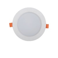 Plafonnier LED intelligent et moderne de 4 pouces, 12W, haute luminosité, avec télécommande RGBW, éclairage encastré à intensité variable pour la maison