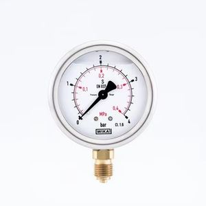 213.53.063 부르동 튜브 액체 충전 내충격 압력계 EN837-1 04 바/02 MPa 재고 있음 - Product Image 1