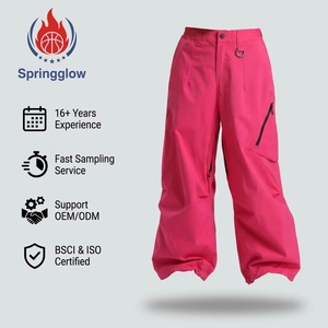 Pantalones de esquí personalizados para <span class=keywords><strong>mujer</strong></span>, impermeables, holgados, para snowboard, softshell, de invierno, tipo cargo, al por mayor - Product Image 2