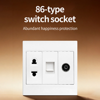 Fabricant de prises murales électriques réseau RJ45 standard universel EU/UK/US pour téléphone, ordinateur, télévision, Cat5/6e