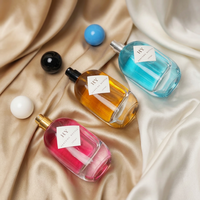 Nouvel Arrivage – Flacons de Parfum Ovales en Verre Épais 100 ml, Diffuseur à Bâtonnets, Bouchons Élégants Noirs et Blancs, Sérigraphie, Pompe Pulvérisatrice en Verre
