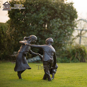 Escultura <span class=keywords><strong>de</strong></span> Metal <span class=keywords><strong>de</strong></span> Tamaño Real para Jardín TREVI, Estatua <span class=keywords><strong>de</strong></span> Bronce <span class=keywords><strong>de</strong></span> Niños Jugando para Decoración <span class=keywords><strong>de</strong></span> Parques Públicos - Product Image 6