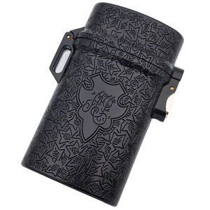 Accessori per Fumatori di Design di Lusso, Custodia per Sigari Impermeabile, Elegante e Personalizzata in Metallo per Uomo con Cordino - Product Image 5