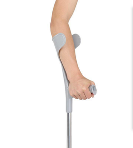 Bâton <span class=keywords><strong>de</strong></span> <span class=keywords><strong>marche</strong></span> télescopique réglable avec support pour le coude, une <span class=keywords><strong>canne</strong></span> médicale pour la thérapie <span class=keywords><strong>de</strong></span> réadaptation - Product Image 2