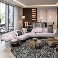 Ensemble de canapés contemporains pour hall d'hôtel, canapé-lit sectionnel en tissu 3 places pour appartement, chambre et salon