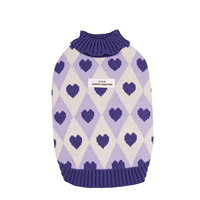 Vêtements de créateur pour animaux de compagnie Pull pour chien et chat Pull tricoté à imprimé cœur Pull sans manches pour chien Pull pour la Saint-Valentin