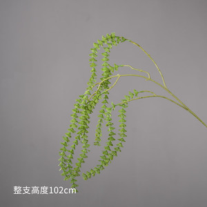 Lianes de lierre artificiel vert clair en soie, branche unique, pour décoration murale florale, thème forêt, matériau végétal - Product Image 4