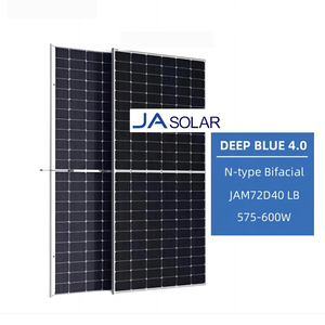 Panneau Solaire Monocristallin Bifacial N-type Double Verre JA Solar JAM72D40 575-600/LB 575W 580W 585W 590W 595W 600W – Prix - Product Image 1