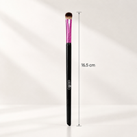 Kuas Rias Mata Presisi Serat Ultra Lembut 16.5cm dengan Ferrule Aluminium yang Ditebalkan dan Gagang Kayu Birch Premium