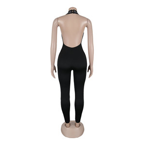 Mono <span class=keywords><strong>sexy</strong></span> de una pieza con lentejuelas para mujer, sin mangas, con malla y bordado, para fiesta o club. - Product Image 6