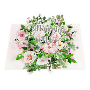 Romántica artesanía 3D Pop Up tarjetas de felicitación para el amor aniversario boda Día de San Valentín diseños personalizados - Product Image 3