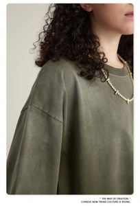 Women's Custom Streetwear <b>T</b>-Shirts Knitted 100% Cotton Washed Gradient Colors Breathable Soft Anti-Shrink - Product Image 2