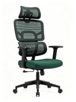 Chaise de bureau exécutive ergonomique pivotante à dossier haut en maille pour ordinateur, mobilier de bureau moderne en gros