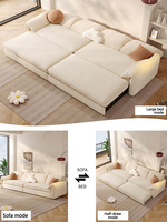 Canapé-lit convertible moderne en velours carré, pliable, deux places, pour petit appartement, salon, meubles en bois, usage domestique, hôtel